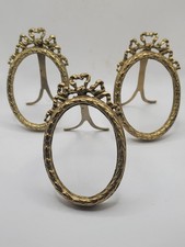 Set of 3 Antique French Brass