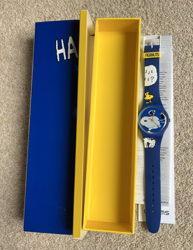 Swatch peanuts snoopy blue - swatch, x