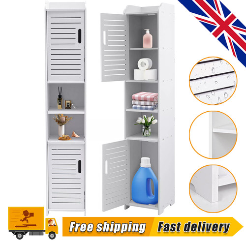 Tall bathroom cupboard white - bathroom,