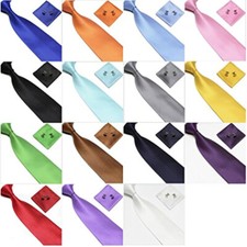 Plain Tie cufflink and hanky