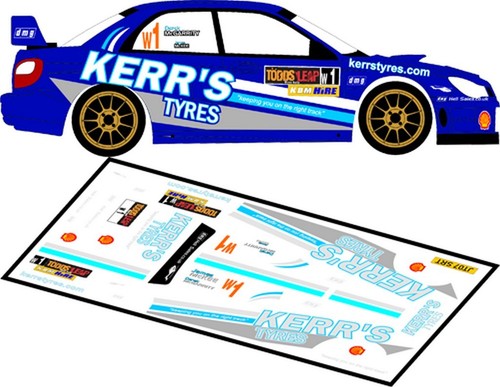 Decals subaru impreza - decals, 1/43