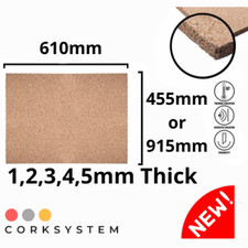 Cork Sheets 2 or 4 pack