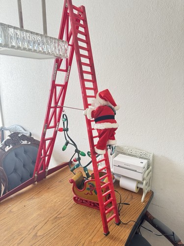 Christmas stepping santa - christmas,