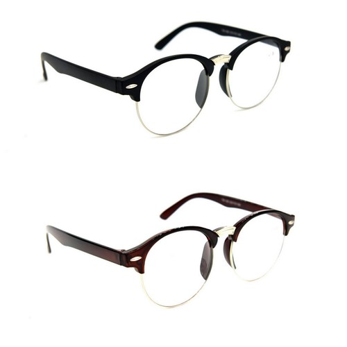 Classic round half rim - classic, fashion