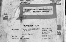  HeadGasket to fit Morris 1000 Min Austin Healey Sprite Riley Elf New Old Stock