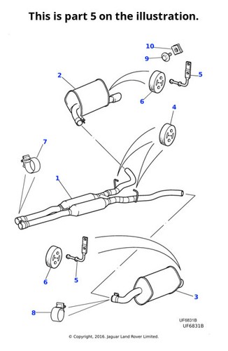 Jaguar exhaust mounting - jaguar,