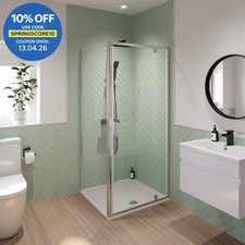 700x700 Pivot Shower Door Side