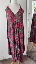 Fat Face Size 12 Handkerchief Style Sun Dress V Neck Multicoloured Swing 200