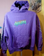 Purple Childish TGF “Robs Motors” Tie-Dye Hoodie Size XS Streetwear Unisex