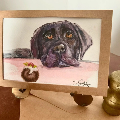 Original painting ooak black - ooak,