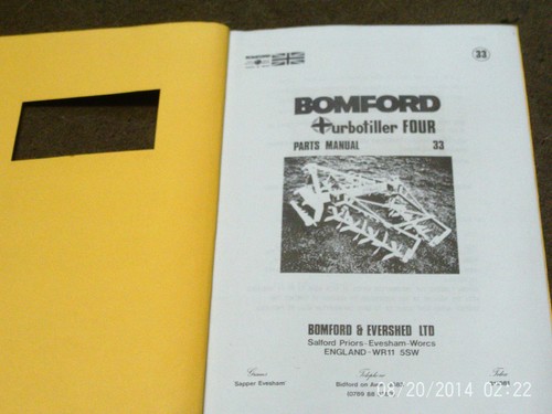 Bomford turbotiller four parts - four,