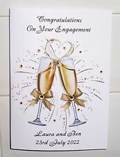  Personalised Congratulations Engagement Card - Any Names, Date