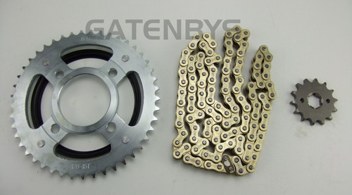 Gold chain sprocket kit - chain,