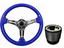 Blue Chrome TS Steering Wheel