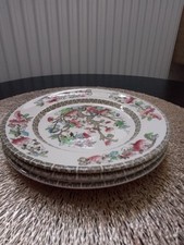 3 X Side Plates 7 1/2ins Indian Tree By Johnson Brothers England Good Condition