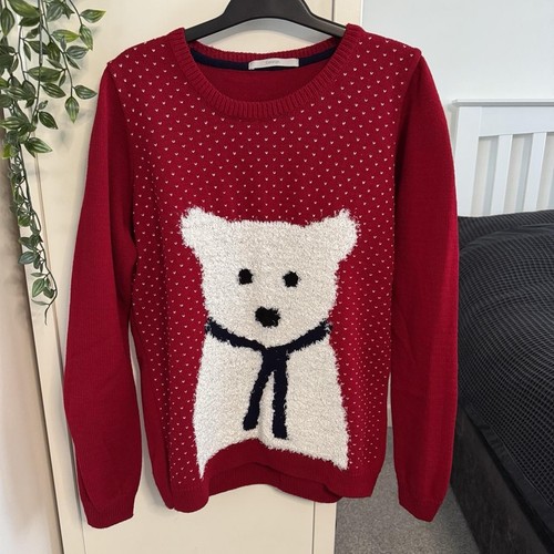 George red festive snow - red,