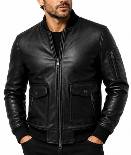 Mens genuine sheepskin - mens, leather