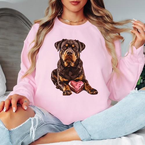Rottweiler with heart - rottweiler,