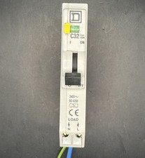 SQUARE D QOE 32amp RCBO C32 QOE132C03 30mA 10kA QWIK-GARD