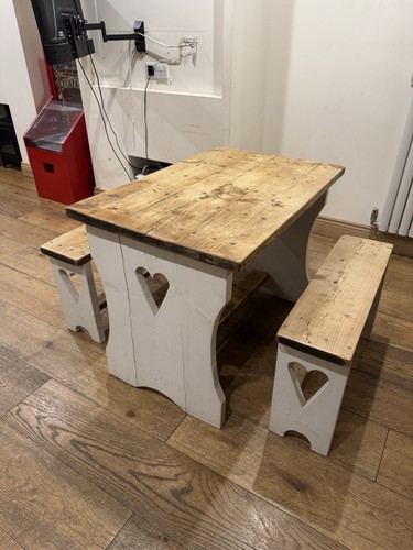 Wooden children table and - table,