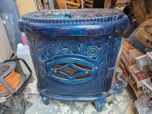 French antique wood - , burning