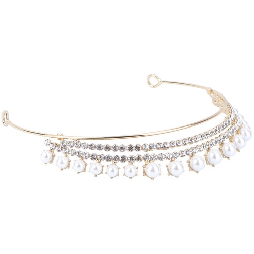 Rhinestone crown tiara pearl - rhinestone,
