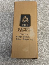 BNIB PHF PACIFIC beige cotton waffle single blanket 130x150cm - CG BA9