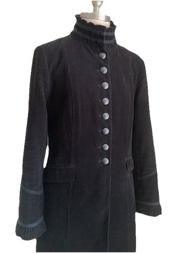 Zara black military coat - coat, size