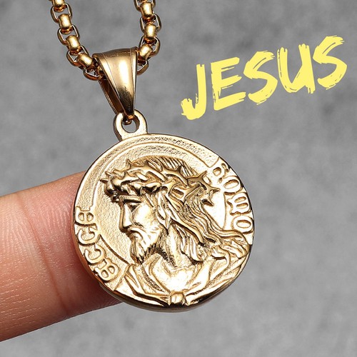 Jesus simple amulets - amulets, stainless