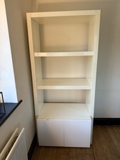 Habitat heavy white bookshelf