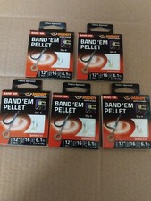 5 Packets of Middy Pellet Band'Em Size 16 to 6.1lb Hooks to Nylon Fishing Line