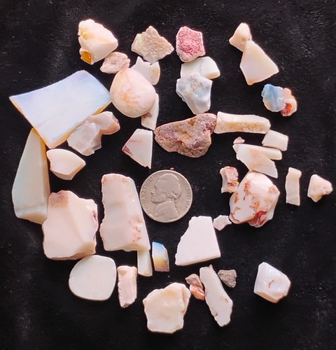 Natural opals stones pieces - opals,