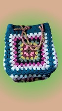 Crochet square bag