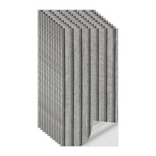 30PCS Self-Adhesive 3D Wood Slats PVC Cladding Wall Panels for Kitchen Bathroom`