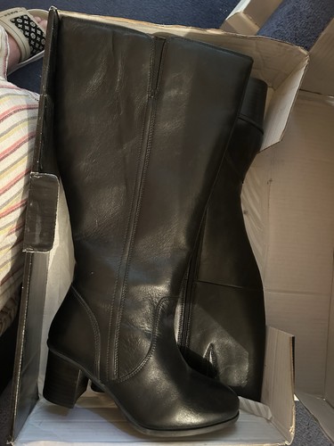 Women black leather - black,