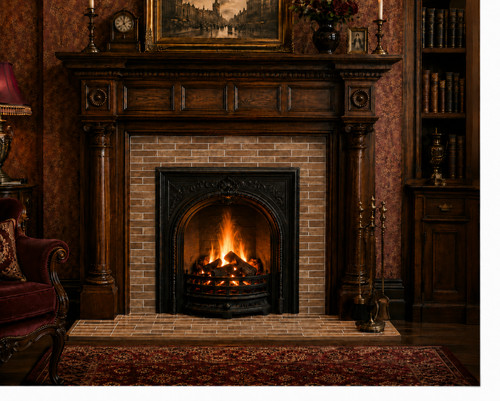 Fireplace tile ceramic - fireplace,