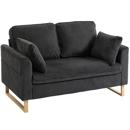Homcom seater sofa corduroy - 2, sofa,