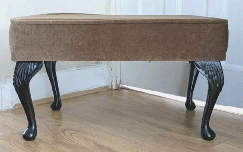 Vintage brown queen anne - brown,