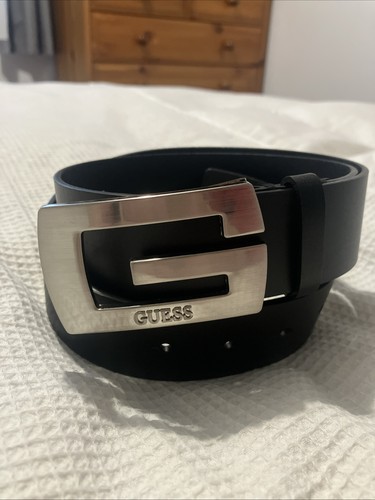 Mens guess usa leather belt - mens,