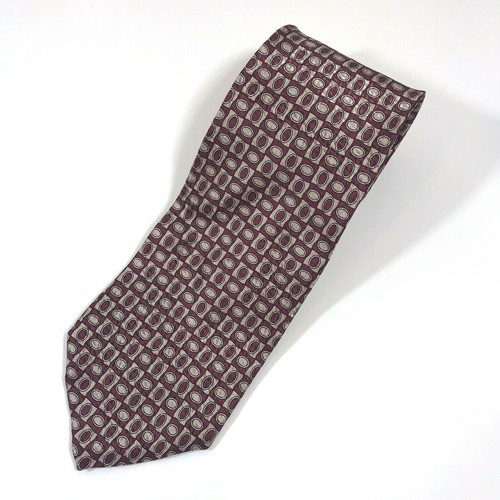 Ketch tie red - oval, pattern