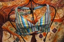 bikini top striped tied style