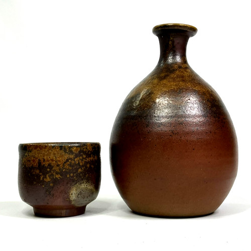 Vtg kintsugi bizen ware sake - vtg,