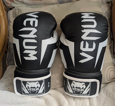 Venum Boxing/Sparring/Training Gloves 16oz Black and White 16oz