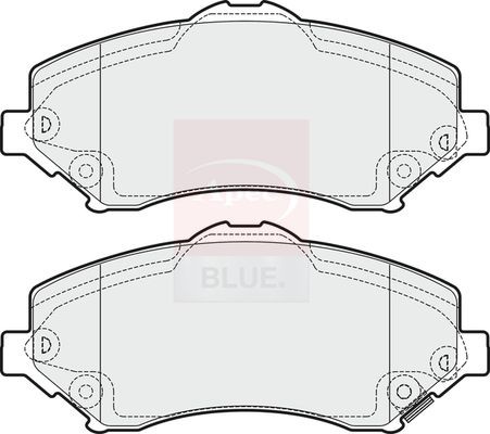 Apec front brake pad - brake, fits