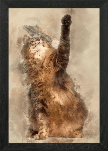 Norwegian forest cat and - forest, 1