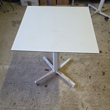 Restaurant fold down Table Cafe Lounge  white wooden top, steal frame.