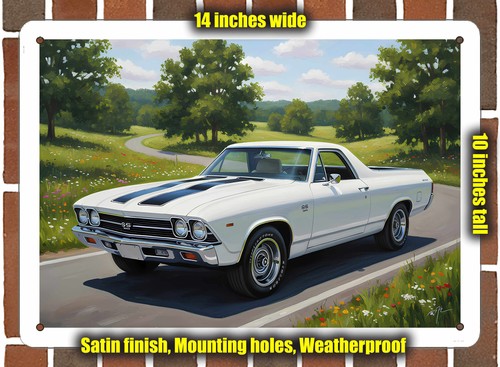 Metal sign 1969 chevrolet el - 1969,