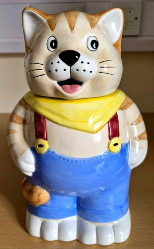 Vintage ceramic cat - cat, biscuit