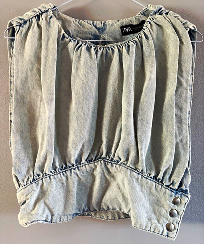 Zara women blue denim - blue,
