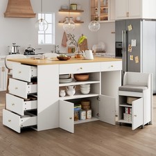 Adjustable Kitchen Island w/